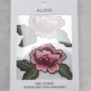 NEW!  Aldo Shoe Stickers - embroidered roses